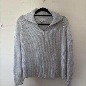 Gray Half-Zip Sweater